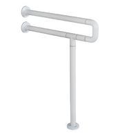 Поручень напольно-настенный с антибактериальным покрытием (белый) - fgospostavki.ru - Балашиха