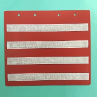 Красный лист-вкладыш в папку ПЕКС БОЛЬШАЯ  для карточек 4*4 см - fgospostavki.ru - Балашиха