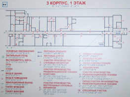 Мнемосхема 610х470 миллиметров - fgospostavki.ru - Балашиха