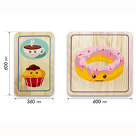 Набор стеновых панелей «Милая еда - Завтрак» - fgospostavki.ru - Балашиха