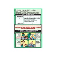 Комплект таблиц. ОБЖ. Правила оказания первой медицинской помощи - fgospostavki.ru - Балашиха