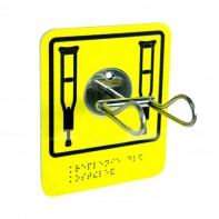 Травмобезопасный крючок-держатель для костылей и одежды - fgospostavki.ru - Балашиха