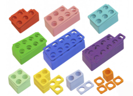 Нумирошка. Набор цветных пластиковых форм 100 шт. по методике Нумикон - fgospostavki.ru - Балашиха