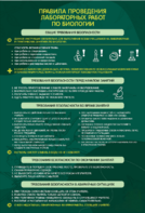 Стенд "Правила выполнения лабораторных работ по биологии" Вариант 1 - fgospostavki.ru - Балашиха