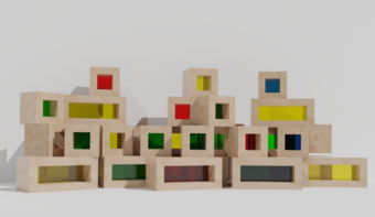 Детский развивающий набор из разноцветных элементов - fgospostavki.ru - Балашиха