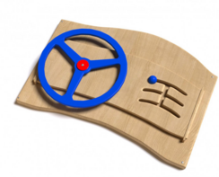 Дидактическая панель с автомобильным рулем - fgospostavki.ru - Балашиха