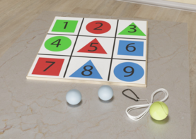 Мишень напольная цветная с цифрами - fgospostavki.ru - Балашиха