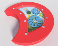 Настенный игровой модуль в виде части гусеницы с весами - fgospostavki.ru - Балашиха