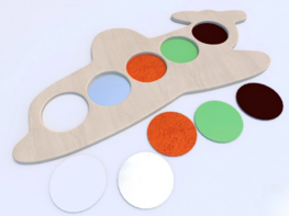 Тактильные разноцветные дощечки «Самолетик» - fgospostavki.ru - Балашиха