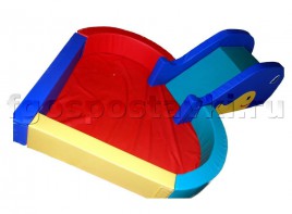 Сухой бассейн "Сердечко" с горкой 160х80х90 сантиметров - fgospostavki.ru - Балашиха