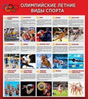 Стенд "Олимпийские летние виды спорта" - fgospostavki.ru - Балашиха