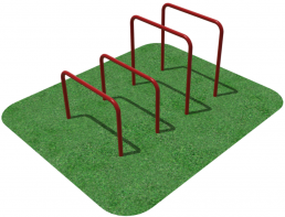 Упоры для отжимания цельносварные, разноуровневые  - fgospostavki.ru - Балашиха