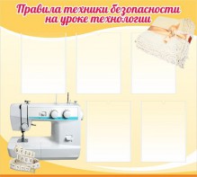 Стенд "Правила техники безопасности на уроке технологии" - fgospostavki.ru - Балашиха