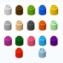 Элемент конструктора одиночный одноцветный Color Blocks 100 штук - fgospostavki.ru - Балашиха