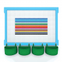  Элемент конструктора одиночный одноцветный Color Blocks 100 штук - fgospostavki.ru - Балашиха